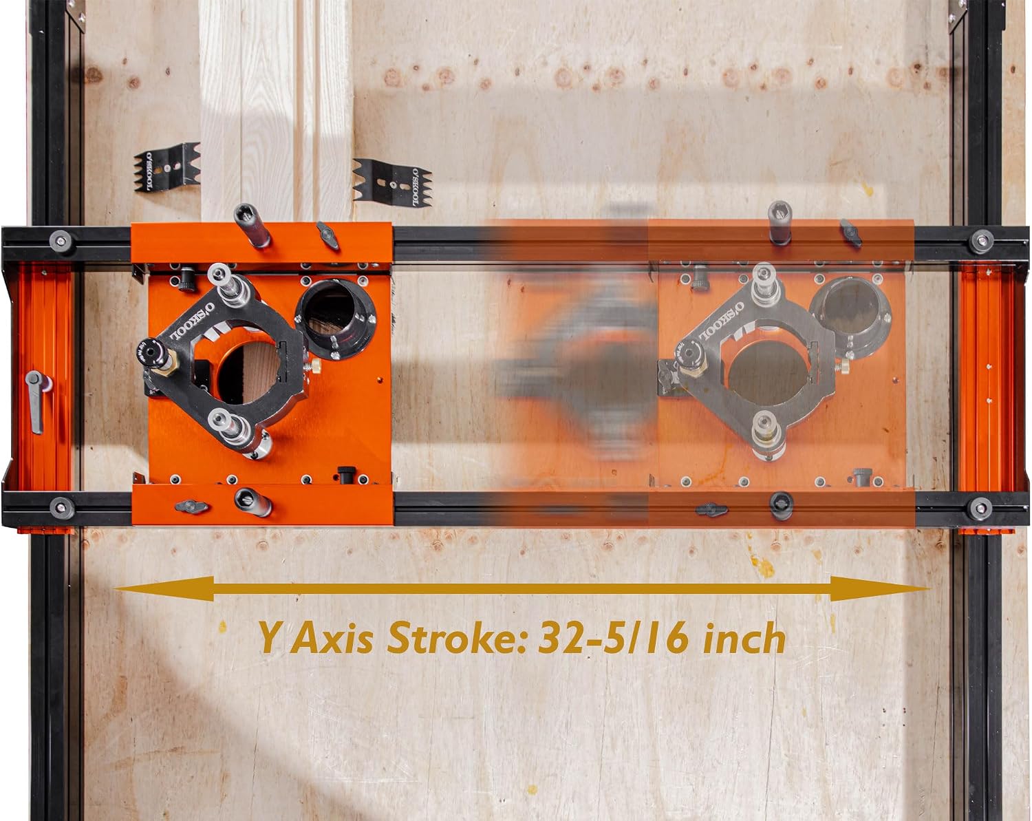 O'SKOOL Slab Flattening Router Sled with 3-Axis Gantry Jig and 3.5' Router Lift, Wood Slab Flattening Jig for Live Edge Slabs, Table Tops, River Tables, Cutting Boards and Workbenches, RTA012