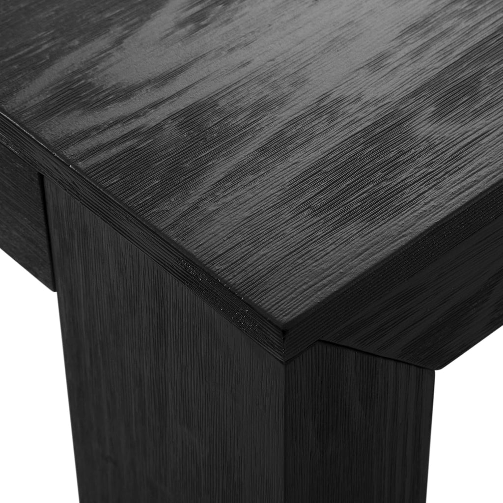 Plank+Beam 48 Inch Modern Dining Table,for Dining Room, Kitchen, Home Office, Living Room Furniture, Easy Assembly, Black Wirebrush