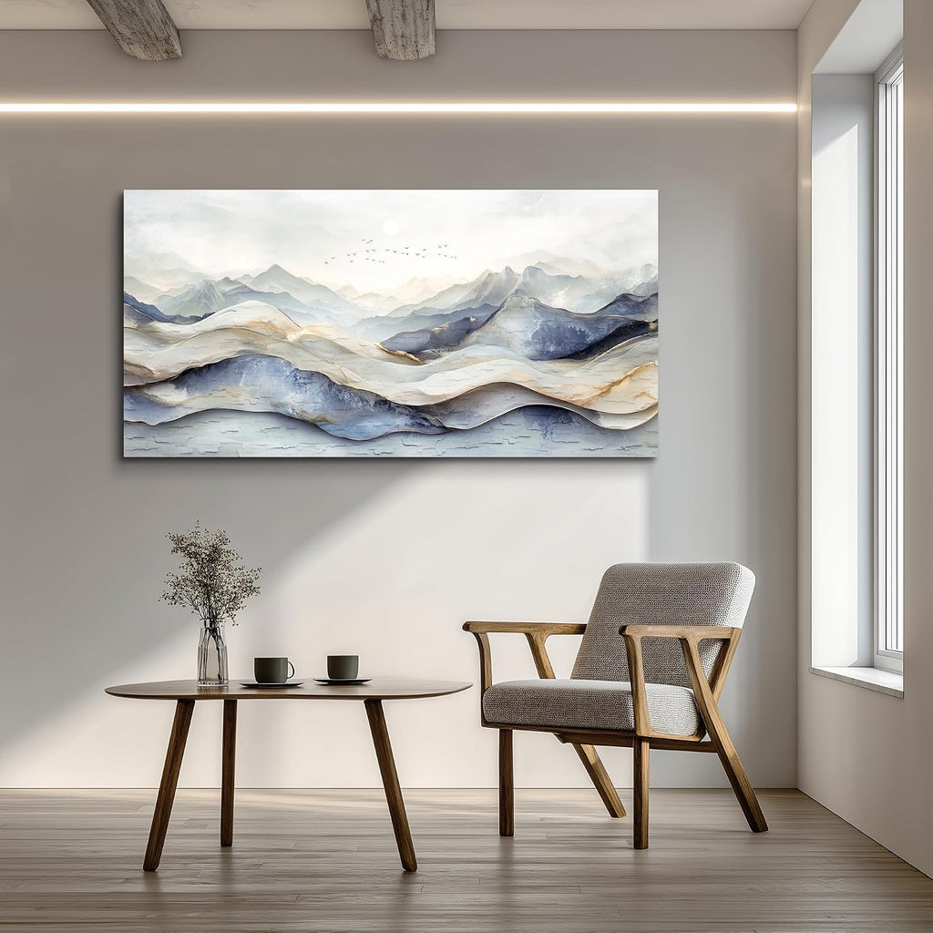 JUDASJART Canvas Wall Art For Living Room Large Wall Decor For Office Bedroom Decorations Landscape Gold Accent Pictures Abstract Painting Artwork Room Wall Mural Aesthetic Home Decor 30x60 In