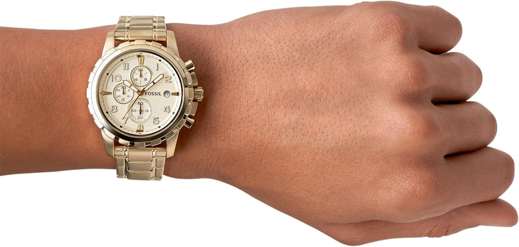 Fossil Men's Watch, Dean Quartz Stainless Steel Chronograph Watch for Men