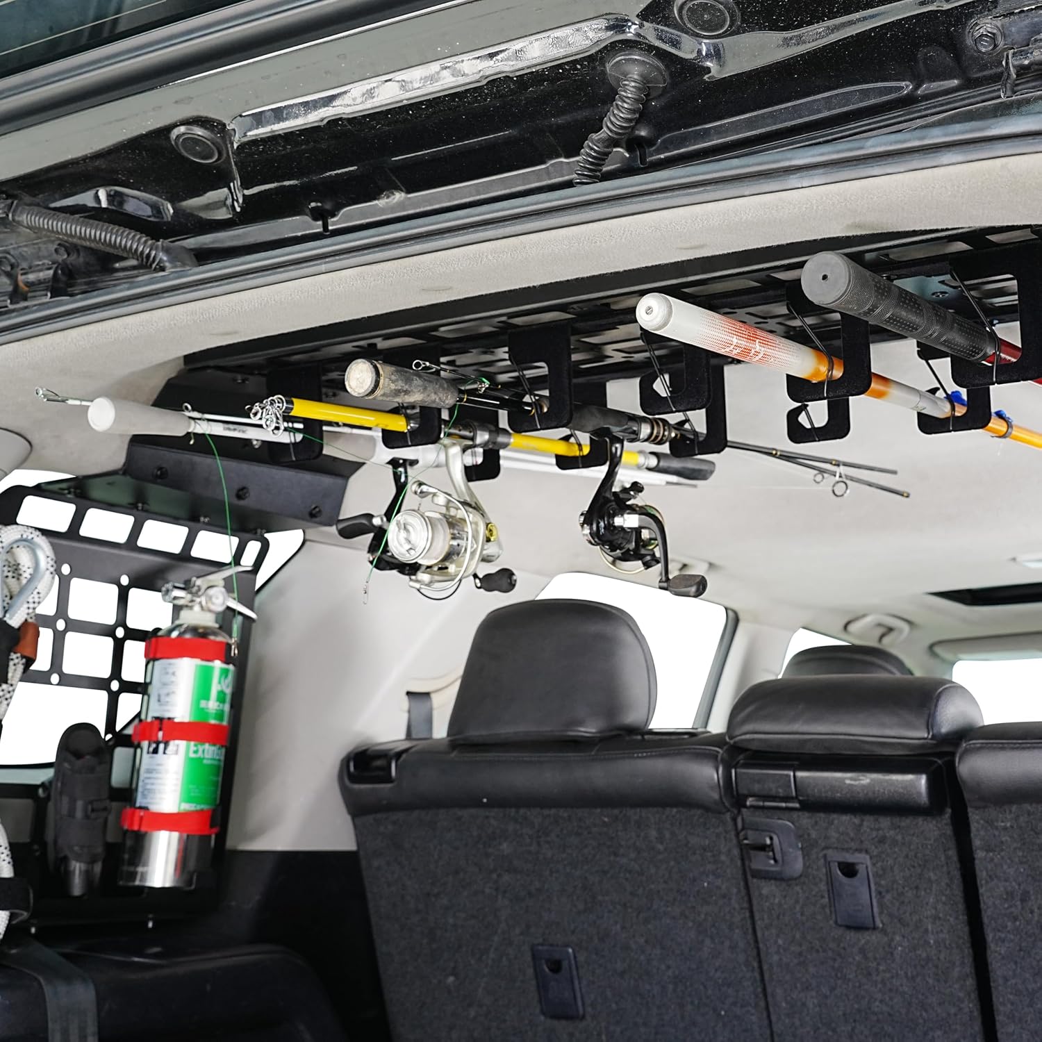 HIGH FLYING for Toyota 4Runner 2010-2024 Modular Roof Overhead&Window Panels Storage Molle System Trunk Shelf Cargo Organizer Aluminum Car Accessories