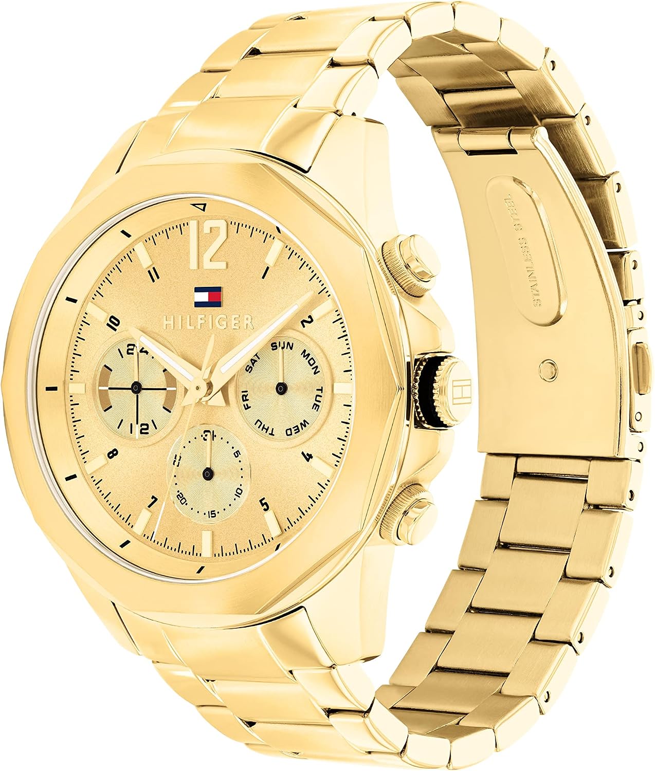 Tommy Hilfiger Men's Multifunction Quartz Watch – Stainless Steel Case, 5 ATM Water Resistant, Urban Style Timepiece, Gift for Him