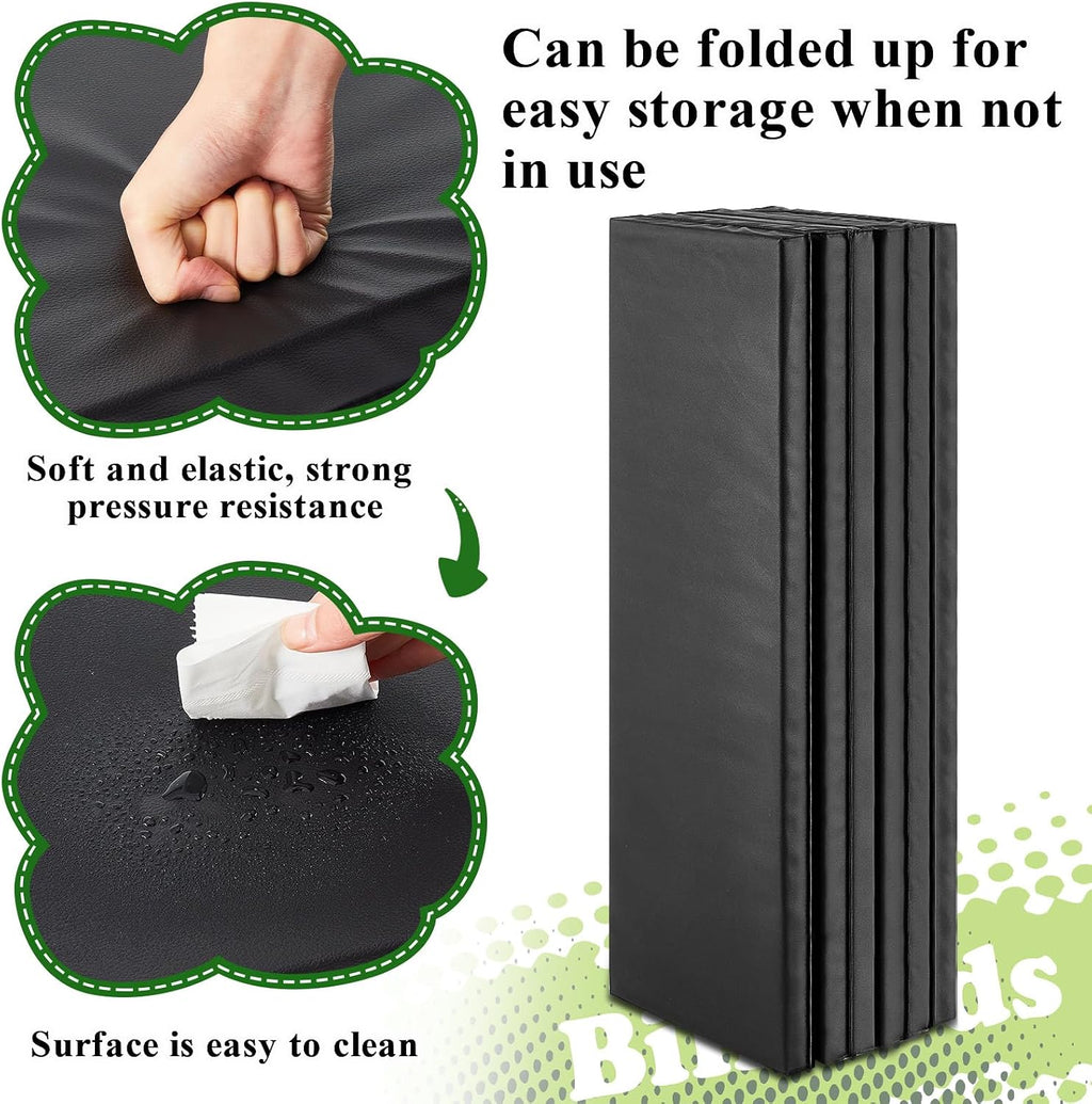 Leyndo 8 ft/7 ft Pool Table Insert for Table Conversion Topper Dining/Game Foam Billiard Pool Convertible Cover Mat Waterproof and Foldable, Black
