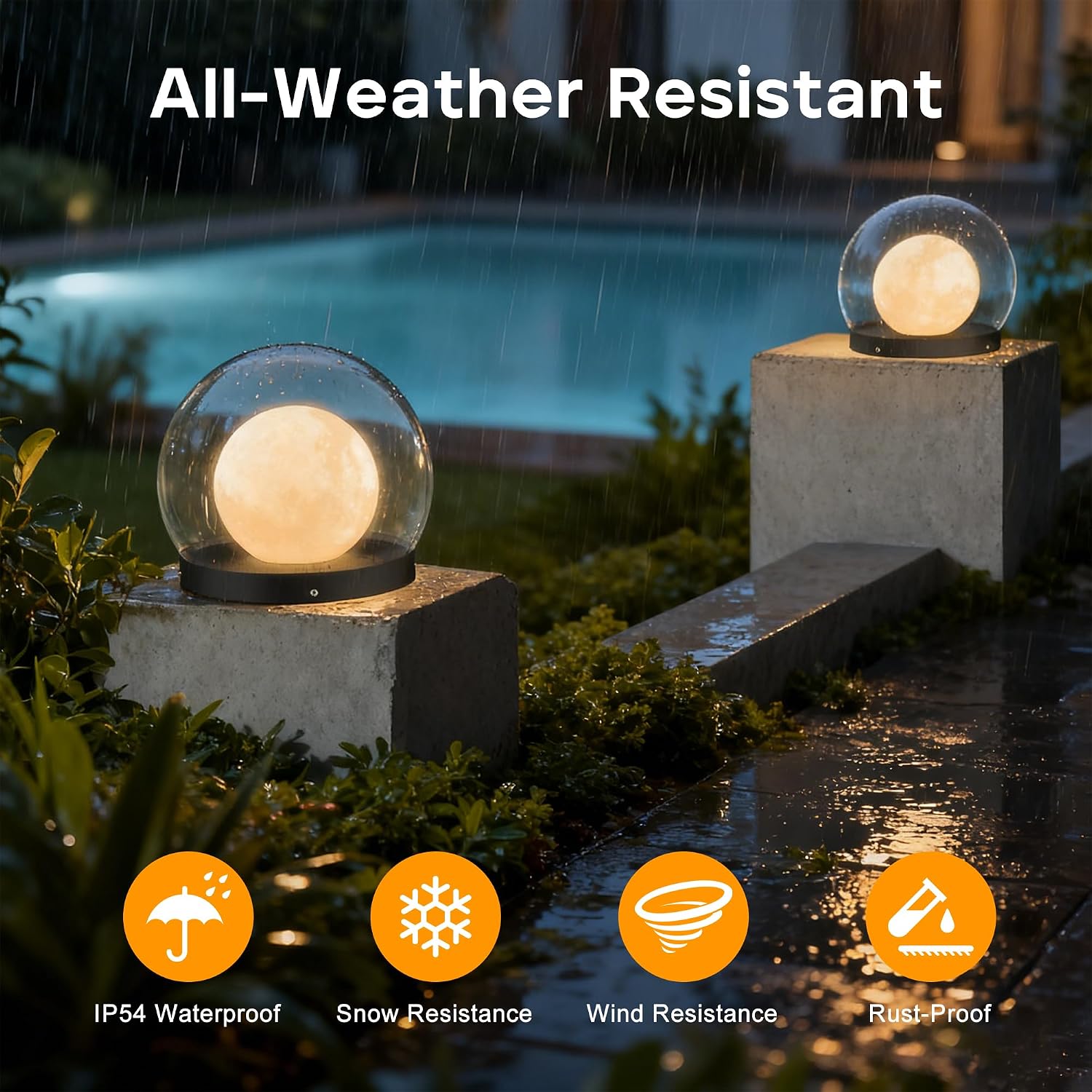 Solar Post Lights, IP54 Modern Pillar Light, Waterproof Column Lamp Outdoor, Dusk to Dawn Solar Post Cap Light with 3200K LED,Fence Deck Cap Lights for Garden Deck Patio Outside Lighting (Lampshade)