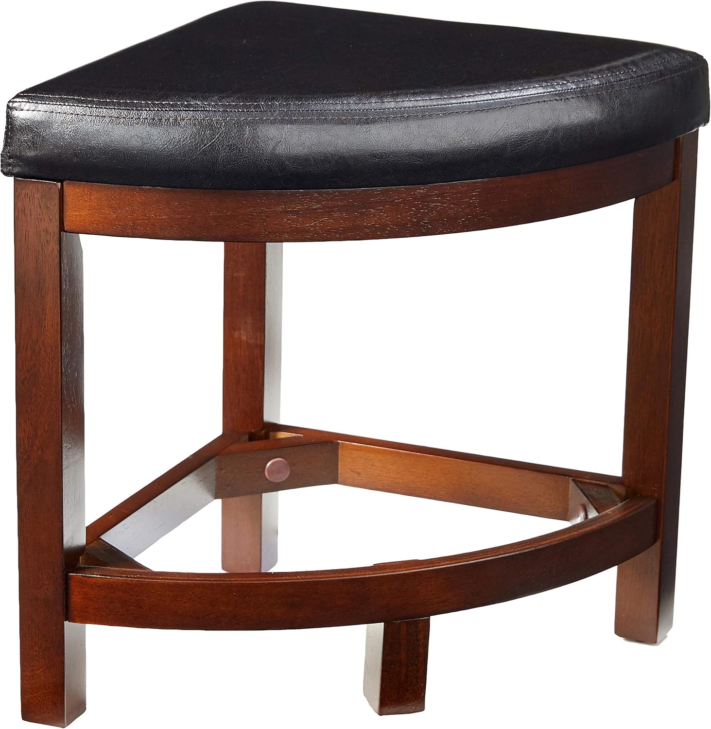 Roundhill Furniture Cylina Solid Wood Glass Top Round Dining Table with 4 Chairs