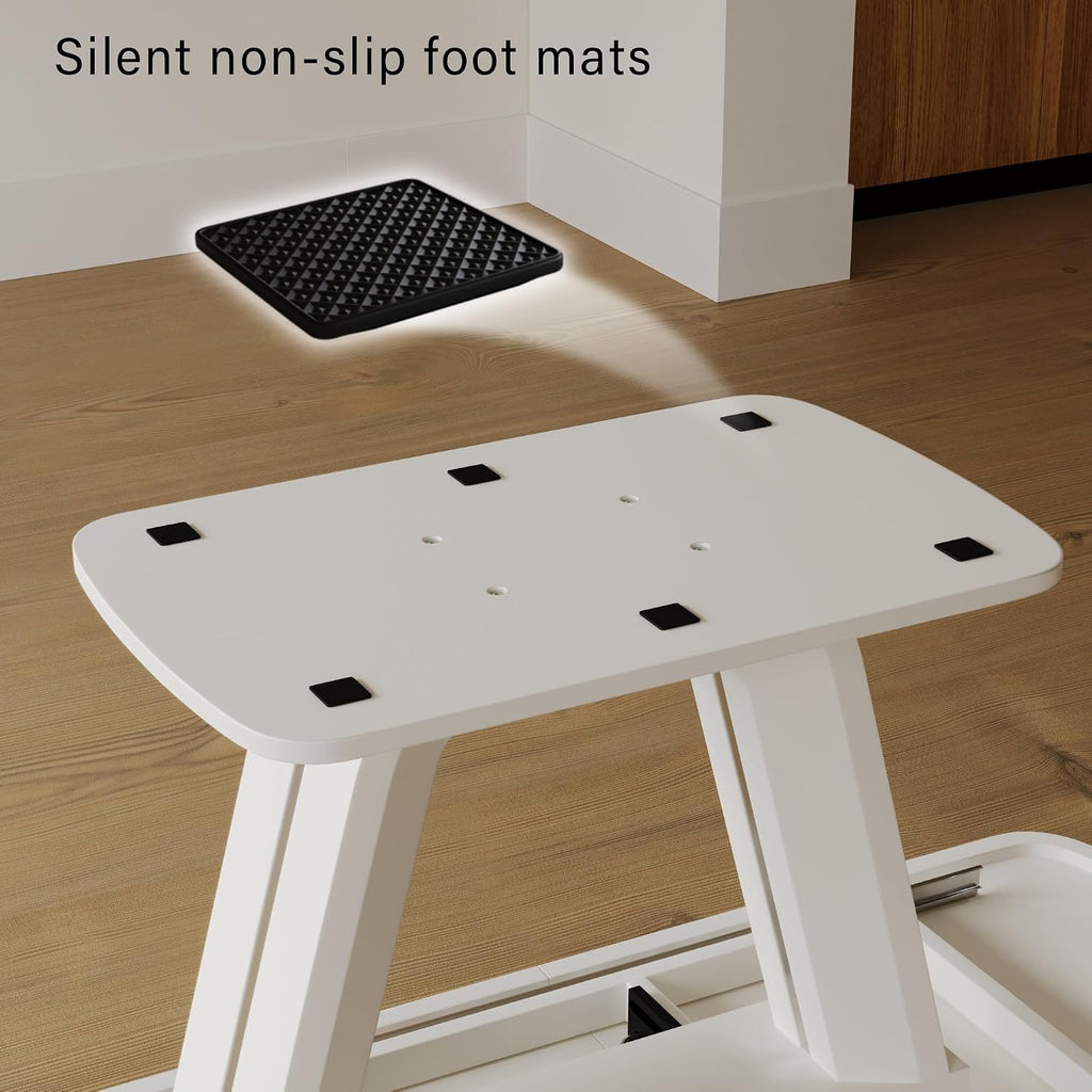 78.47'' Extendable Dining Table, Rectangular Expandable Wood Kitchen Dinner Table, Modern Mid-Century Style, Sturdy U-Shaped Base, Antique Grey White