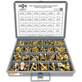 Metric Class 10.9 Hex Flange Frame Bolts & Nuts Zinc Yellow Assortment Kit - 370 PCS