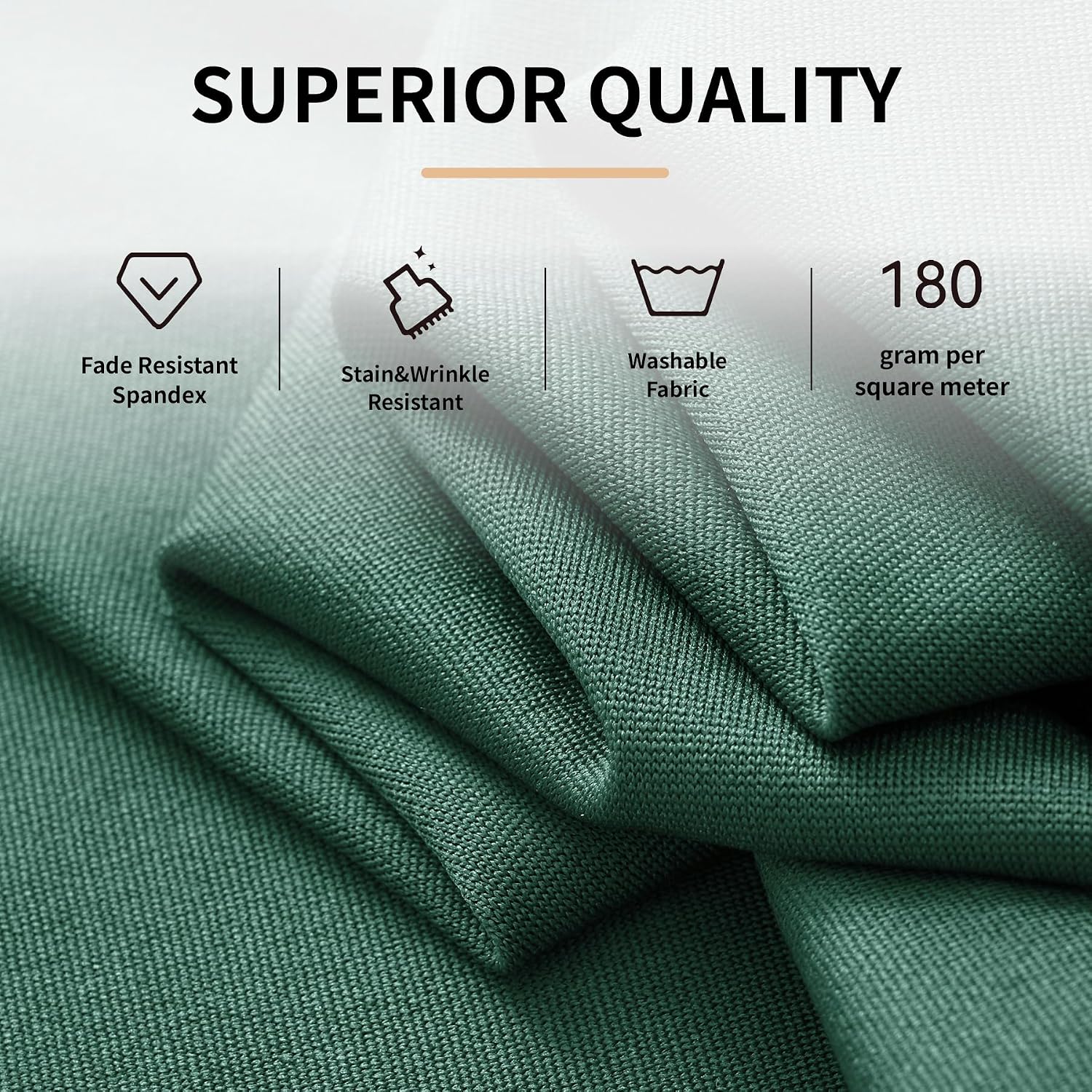 Outpain 6 Pack Spandex Hunter Green Round Tablecloths for 60in Tables, 120Inch Stretchy Fitted 5FT Round Table Clothes,Wrinkle Free Table Cover with Skirt for Wedding Party Dining Banquet