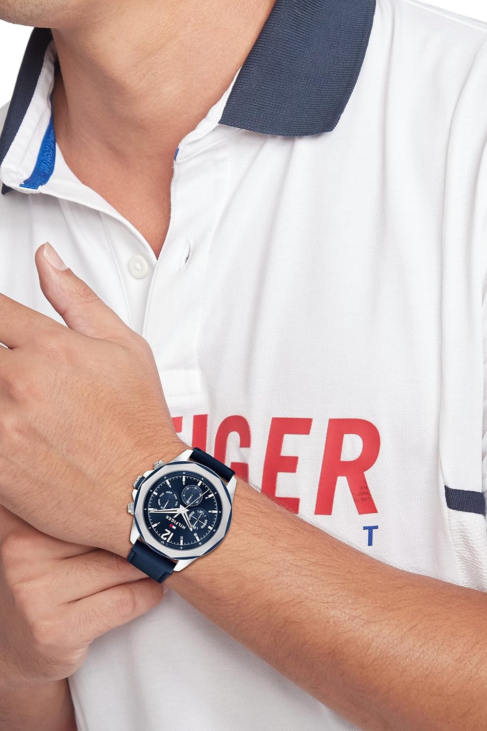 Tommy Hilfiger Men's Multifunction Quartz Watch – Stainless Steel Case, 5 ATM Water Resistant, Urban Style Timepiece, Gift for Him