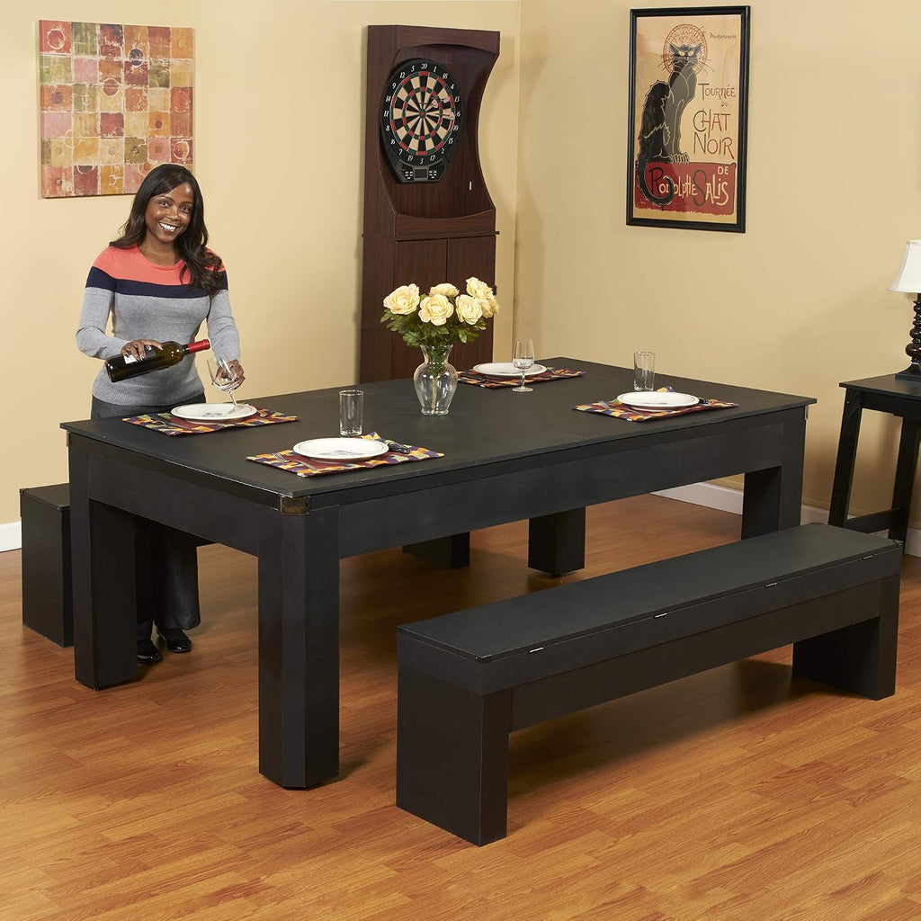 Hathaway Pool Table Combo Set with Benches