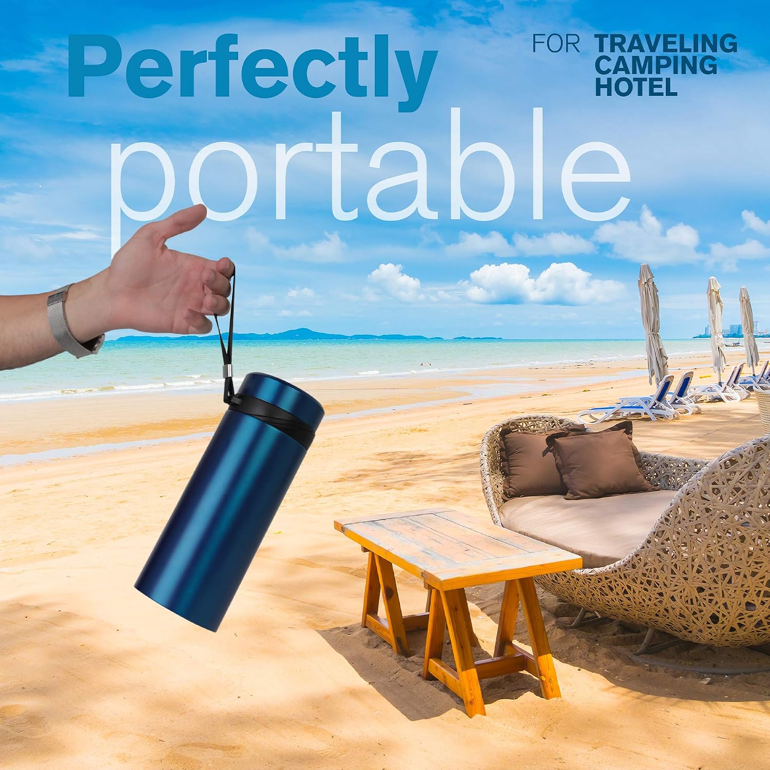 4ALLFAMILY Explorer Insulin Cooler Travel Case 3-In-1 – Insulin Travel Case TSA Approved with 72h Cooling – Blue USB Powered Medicine Cooler + Ice Pack for Temperature-Sensitive Meds