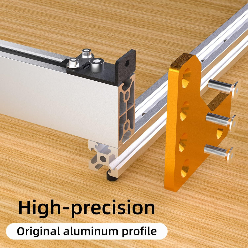 FoxAlien 4080 Y-axis Extension Kit for Masuter Pro, with Upgraded T-slot Hybrid Spoilboard CNC Router Machine Working Area Extend (15.75' x 31.5', X-Y)