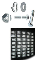 Metric Grade 10.9 or 8 Bolt Nut & Washer Assortment - Kit 1496 pieces Hardware Fastener Kit Set RV9394S