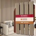 Avana Acoustic Wood Wall Panels – 93.2x11.25 Inch Panels – Fits 94x12 Layout – White Oak Acoustic Panels 4 PCs – Wall Panels for Interior Wall Decor for Homes, Offices – Design Wood Panels for Wall