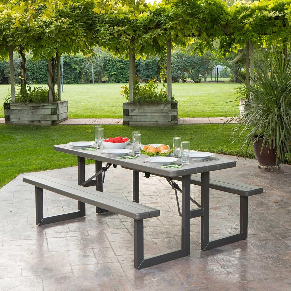 LIFETIME 6-Foot Craftsman Folding Picnic Table