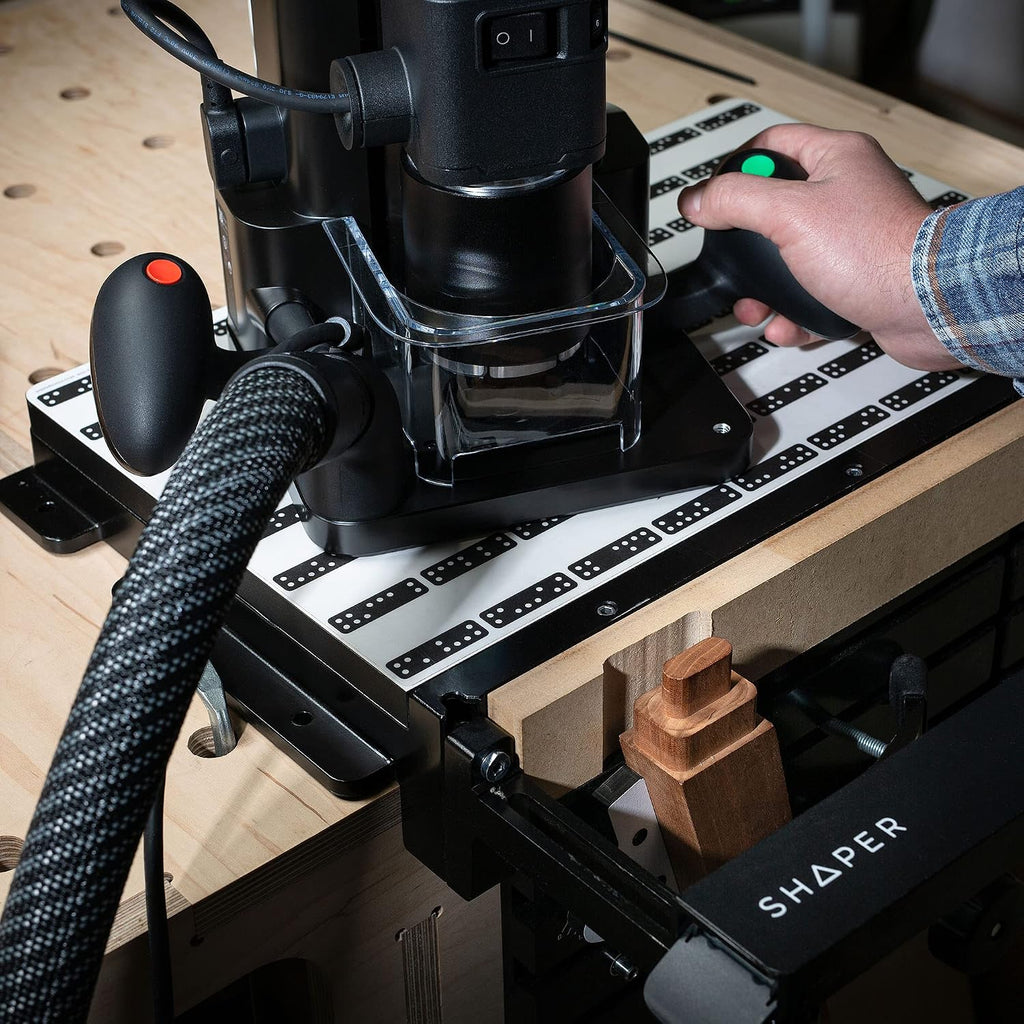 Shaper Origin Handheld CNC Router - CNC Level Precision Cutting - Portable - Inlays, Custom Joinery, Engraving, Lettering, Fine Woodworking, Depth Control + Router Bits, Tape and Systainer