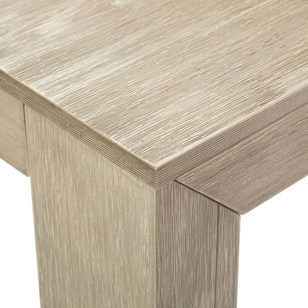 Plank+Beam 72 Inch Modern Solid Wood Dining Table - Solid Pine, Wirebrush Finish, Seats 6, Non-Toxic Finish, Easy Assembly, for Kitchen or Office, Seashell Wirebrush