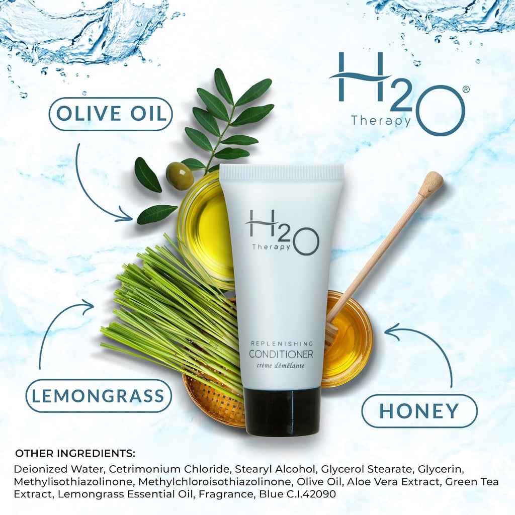 H2O Therapy Conditioner, Travel Size Hotel Hospitality, 1 oz (Case of 300)