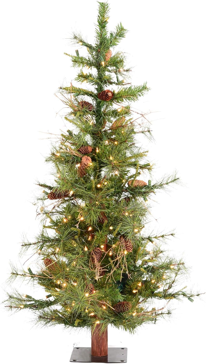 Vickerman 5' Ashland Artificial Christmas Tree - Clear Dura-lit Incandescent Lights - Faux Christmas Tree - Seasonal Indoor Home Decor - Reliable and Durable
