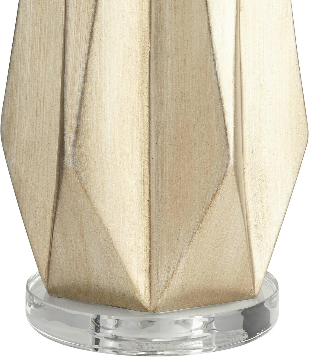 Possini Euro Design Bravo 28' Tall Geometric Modern Table Lamps Set of 2 Champagne Finish White Shade Living Room Bedroom Bedside Nightstand House Office Home Reading Kitchen Entryway Console