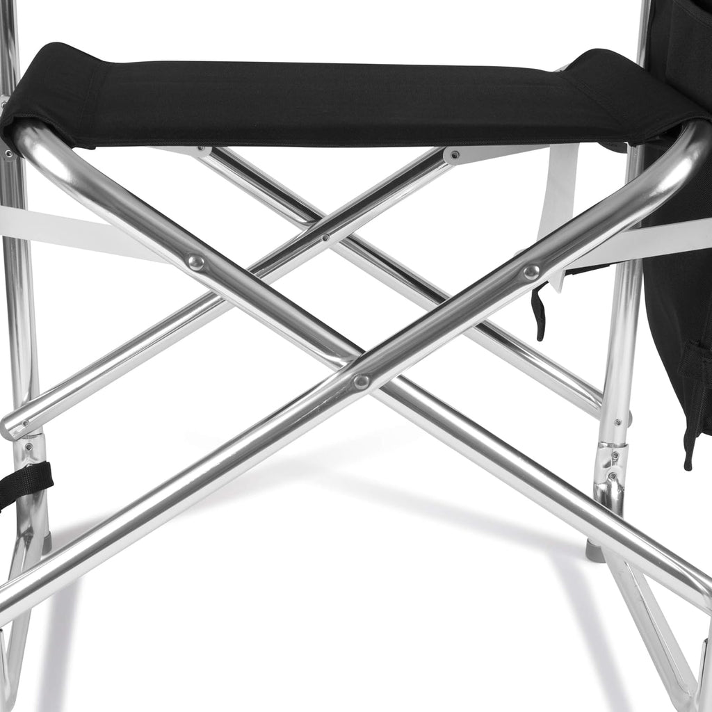 PICNIC TIME Disney The Incredibles Mr Incredible Sports Chair with Side Table, Folding Beach and Camp Chair, Portable Outdoor Chair with Carry Strap and Storage Pockets (Black)