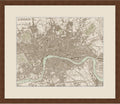 First Avenue Art & Framing Home Decor | Quality Framed Artwork | Interior Accents | Sepia Map of London - MAPS (18'x22')