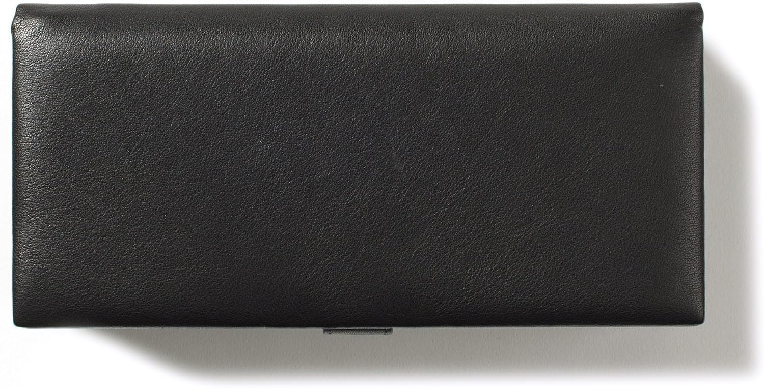Leatherology Black Onyx Watch & Bracelet Box – Full Grain Leather Jewelry Organizer with 4 Microsuede-Lined Compartments, Removable Cushions & Snap Closure – Storage for Watches and Accessories