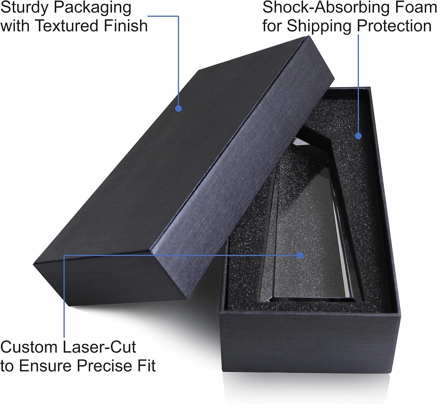 Crystal Peak Top Sales Award Trophy – Personalized Corporate Recognition Plaque with Custom Engraving for Sales Excellence, Quarterly Performance or Salesperson of The Year (M - 8.5')