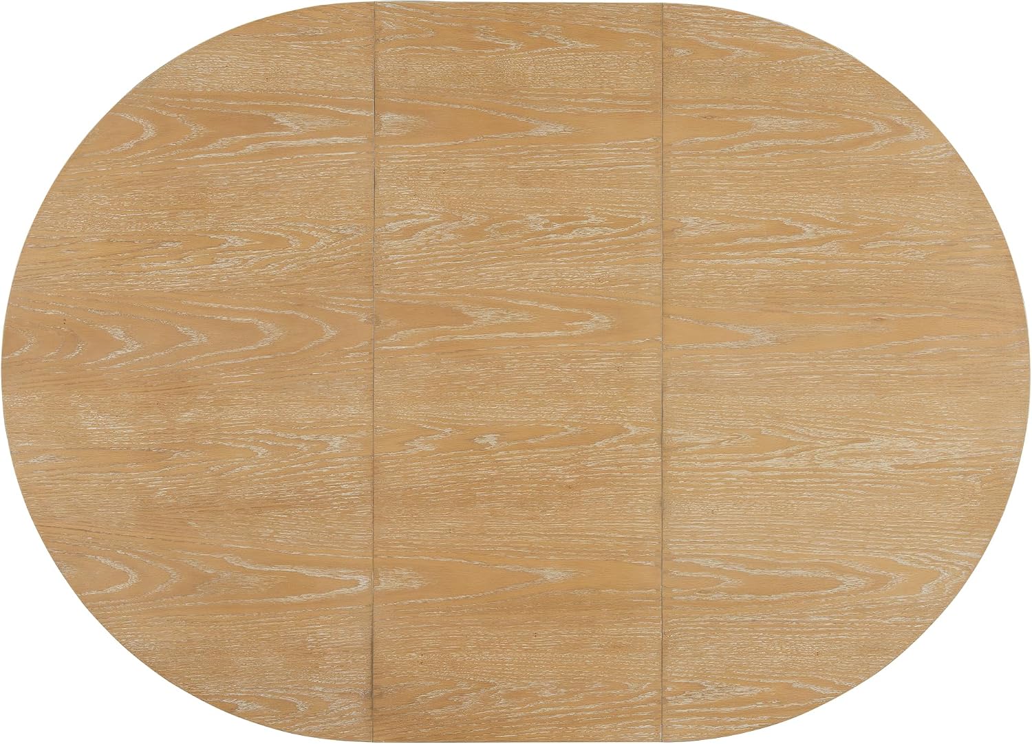 LUMISOL Extendable Round Dining Table for 4-6, Farmhouse Kitchen Table with 16inch Removable Leaf for Small Places for Kitchen, Dining Room, Living Room, Natural