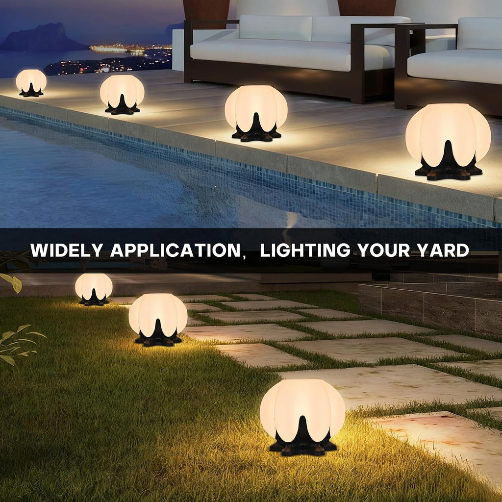 Solar Post Lights with Remote Control, Modern Pillar Light Dusk to Dawn IP54 Waterproof Solar Post Cap Lights with 3200K LED Outdoor Light Fixture for Garden Deck Patio Outside Lighting (Cloud)