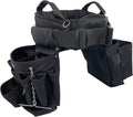 BOULDER BAG Ultimate Electrician's MAX Combo with Comfort Back Support Tool Belt, Quick Release Buckle, Heavy Duty Tool Belt, Black, (Medium 28-32 Inch Waist), Tool Belt Made in USA