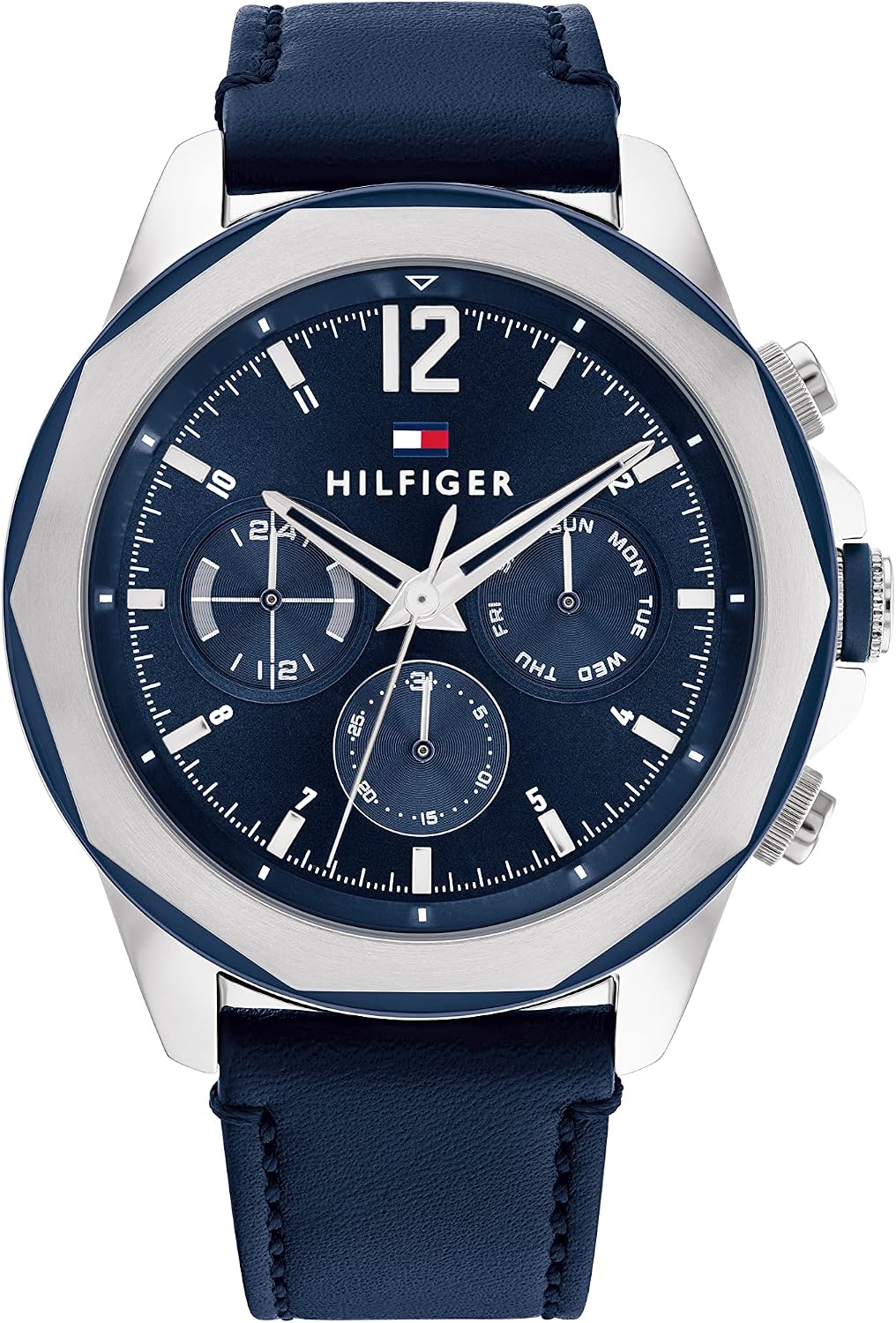 Tommy Hilfiger Men's Multifunction Quartz Watch – Stainless Steel Case, 5 ATM Water Resistant, Urban Style Timepiece, Gift for Him