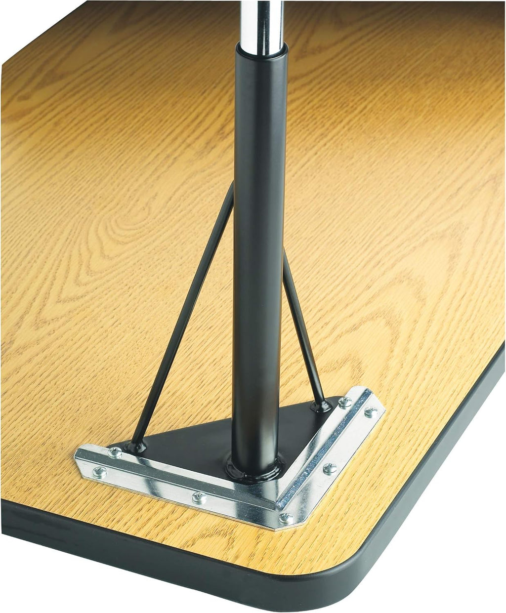 Jonti-Craft Berries 6438JCA119 Trapezoid Activity Tables, A-Height (24'-31' Adjustable Height), 24' x 48', Gray/Green/Gray