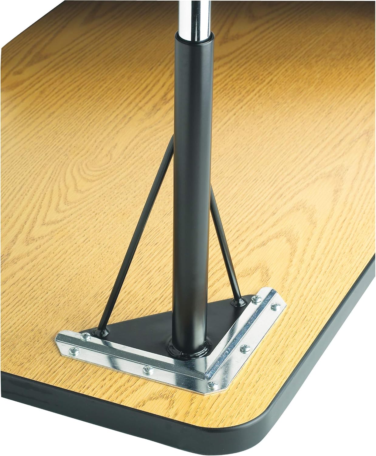 Jonti-Craft Berries 6438JCA119 Trapezoid Activity Tables, A-Height (24'-31' Adjustable Height), 24' x 48', Gray/Green/Gray