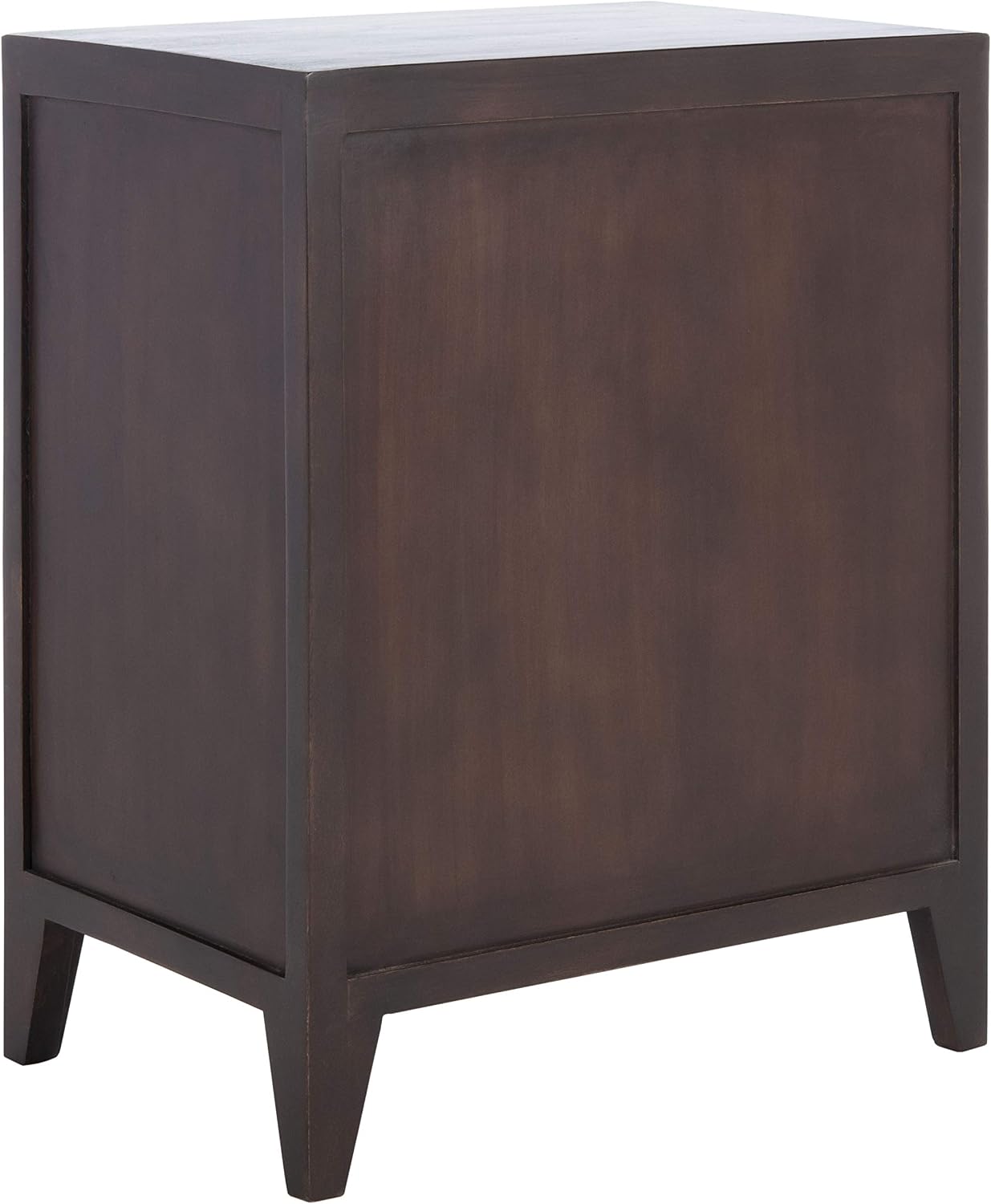 SAFAVIEH Furniture - Thea 1-Door Carved Nightstand - Brown - Mango Wood - Artisan Global Design - Ideal for Bedroom, 20'W x 14'D x 26'H - Fully Assembled (NST5300A)