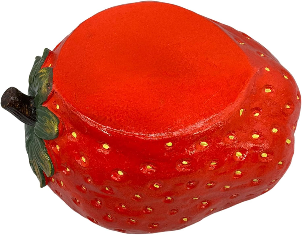 Galt International 10' Red Strawberry Fruit Stool Plant Stand for Home Decor Plant Stand Garden Indoor Outdoor Decorations