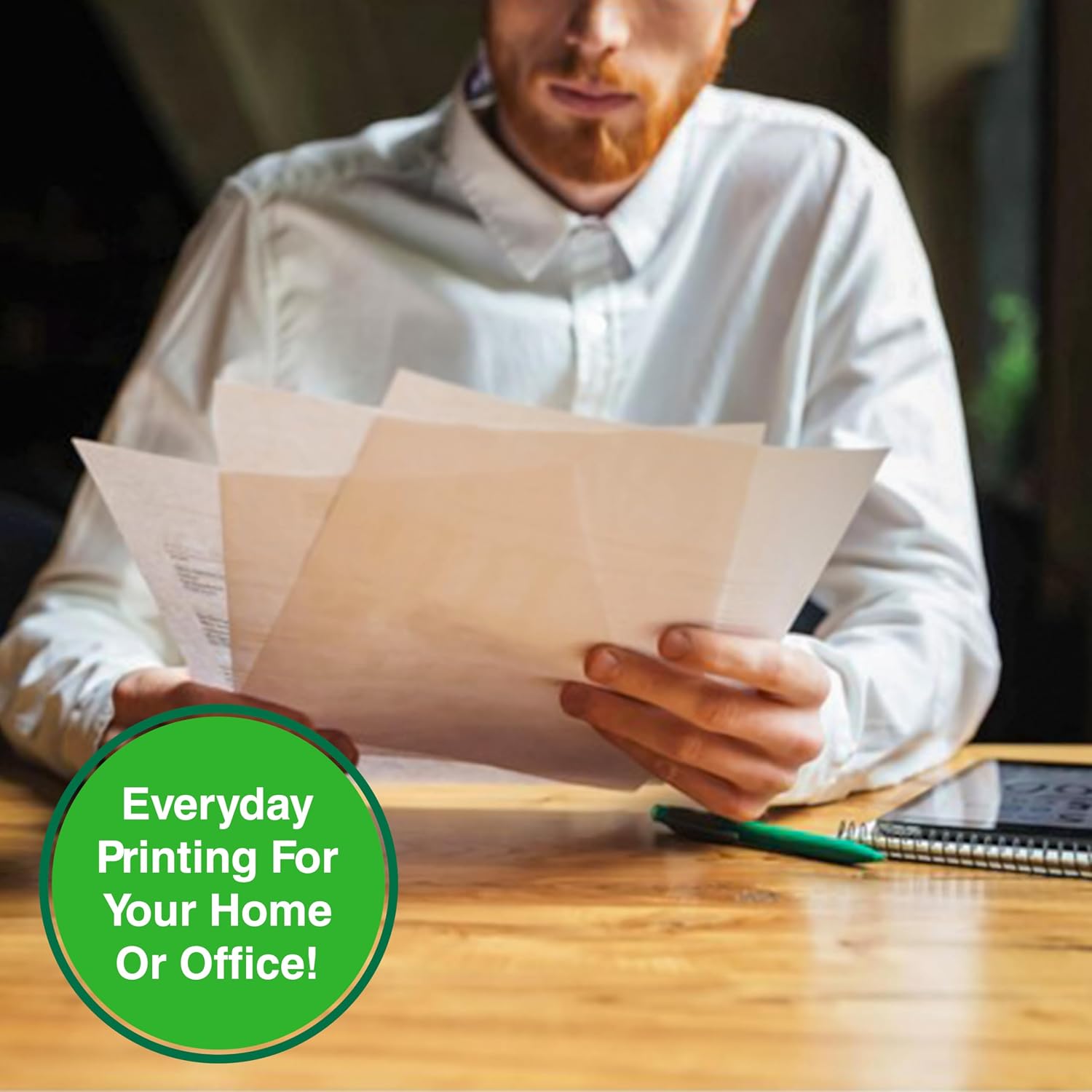 PrintWorks 100% Recycled Printer Paper 8.5' x 11' White - 20 lb Copy & Multipurpose Computer Paper - 2400 Sheets/Carton, 80 Cartons/Pallet, 192,000 Sheets - Made in the USA - 92 Bright (00018PAL)