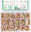 Krixis 608pcs Grade 8 Bolts and Nuts Assortment Kit, 1/4-20, 5/16-18, 3/8-16, ...
