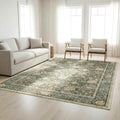 Gertmenian Indoor Easy-Care & Washable Area Rug – 8x10 Large, Ideal for High Traffic Areas in Living Room, Bedroom, Entryway – Bohdi Green, 25968
