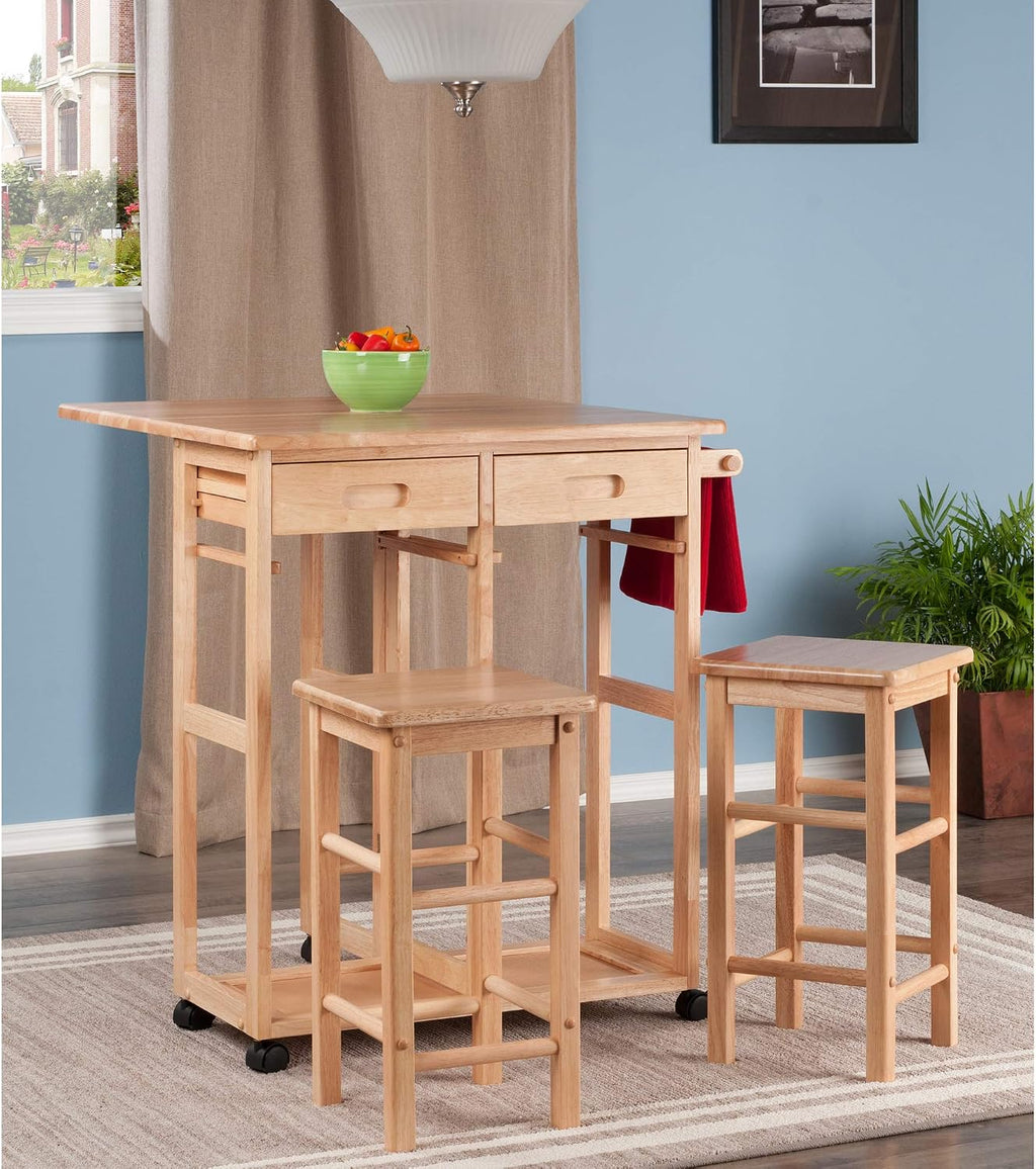 Winsome Wood Suzanne Kitchen, Square, Natural, Beech