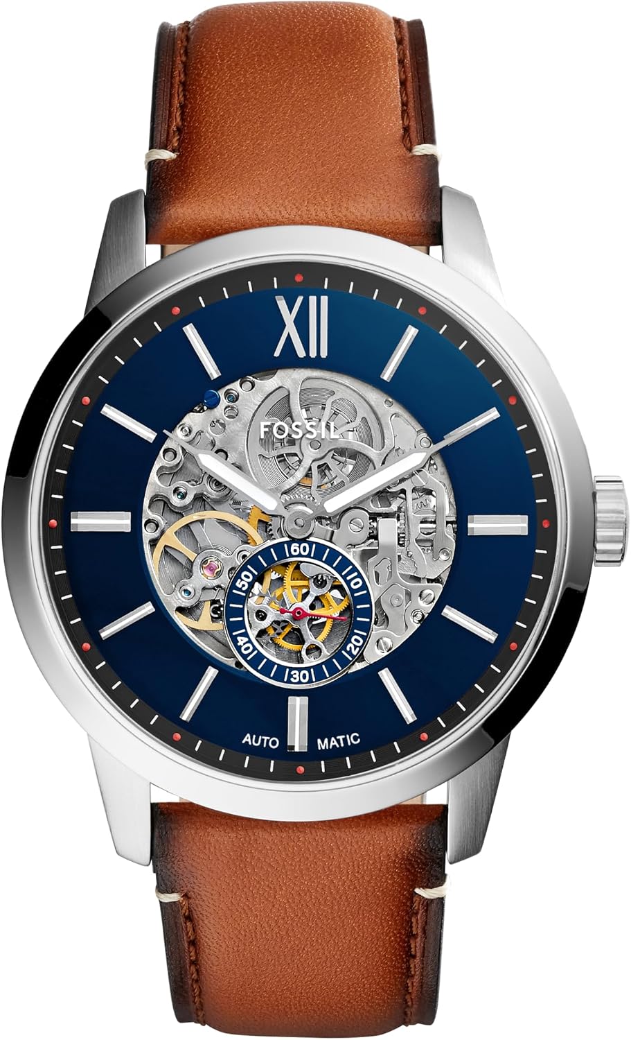 Fossil Men's Watch, Townsman Automatic Stainless Steel Watch for Men
