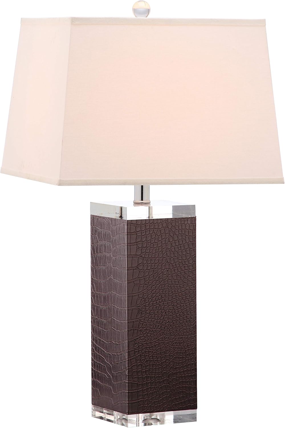 Safavieh Lighting Collection Deco Leather Crocodile Table Lamp, Set of 2