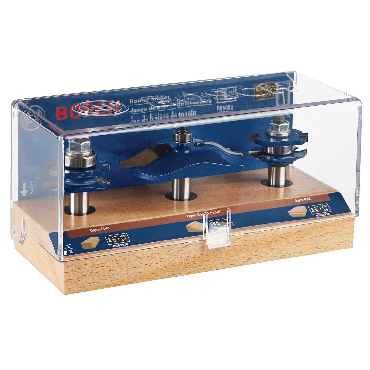 Bosch RBS003 3-Piece Ogee Door/Cabinetry Set 1/2 in.-Shank