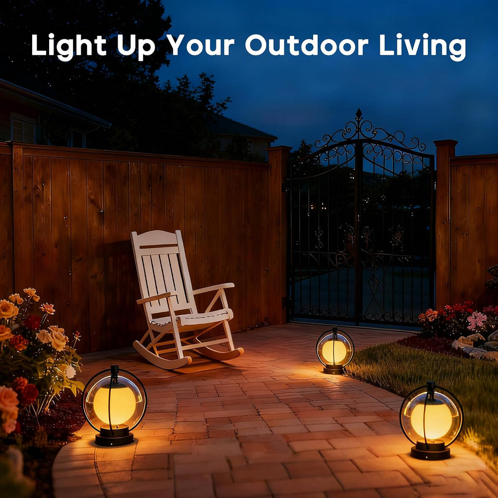 Solar Post Lights with Remote Control, Modern Pillar Light Dusk to Dawn IP54 Waterproof Solar Post Cap Lights with 3200K LED Outdoor Light Fixture for Garden Deck Patio Outside Lighting (Moon)