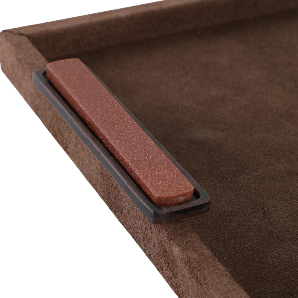 Suede Decorative Tray for Home Décor Accents – Serves as Bed, Jewelry, Trinket Tray Dish, or Bathroom Vanity Tray – House Decor Coffee Table Tray and Centerpiece Table Decorations – 2', Brown