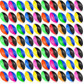 Jerify 100 Pcs Mini Footballs for Kids Spiral Foam Football Bulk 5 Inch Soft Small Waterproof Foam Ball Sports Birthday Toddler Football for Indoor and Outdoor Game (Assorted Color)
