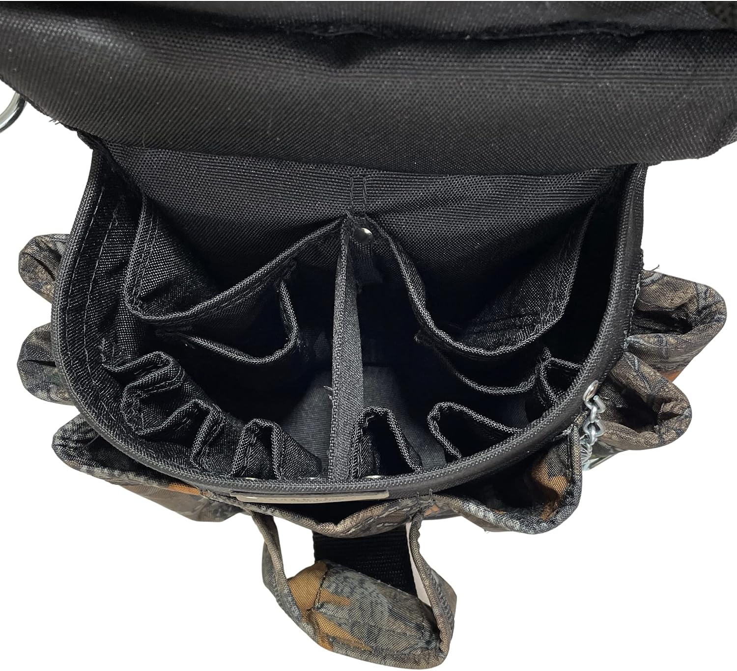 BOULDER BAG Ultimate Electrician's MAX Combo with Comfort Back Support Tool Belt, Leather Belt Buckle, Heavy Duty Work Belt, Camo - Backwoods, (X-Large 37-42 Inch Waist), Tool Belt Made in USA