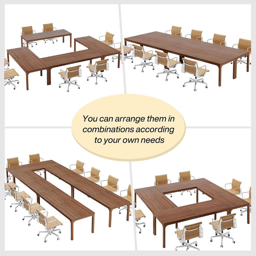 Tribesigns 6.5FT Conference Table, 78.7-Inch Rectangle Meeting Seminar Table, Large Business Tables for 6-8 People (Only Table)