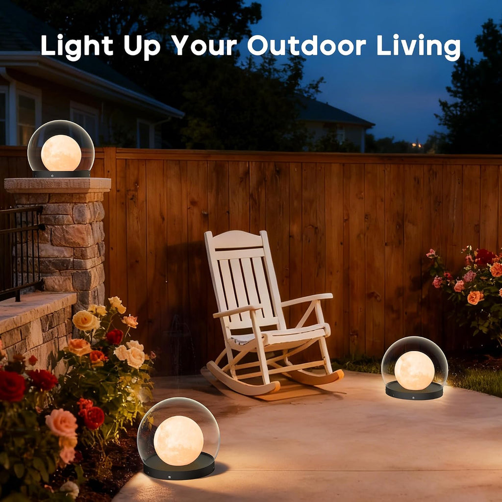 Solar Post Lights, IP54 Modern Pillar Light, Waterproof Column Lamp Outdoor, Dusk to Dawn Solar Post Cap Light with 3200K LED,Fence Deck Cap Lights for Garden Deck Patio Outside Lighting (Lampshade)