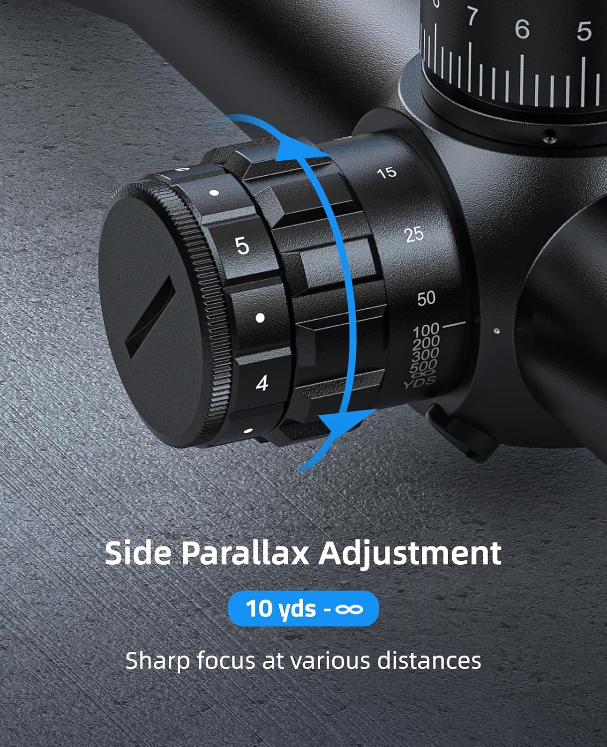 EZshoot FFP Rifle Scope with Zero Stop, MOA Illuminated Reticle, Parallax Adjustment, 30mm Tube Long Range Scope for Hunting, First Focal Plane Riflescope